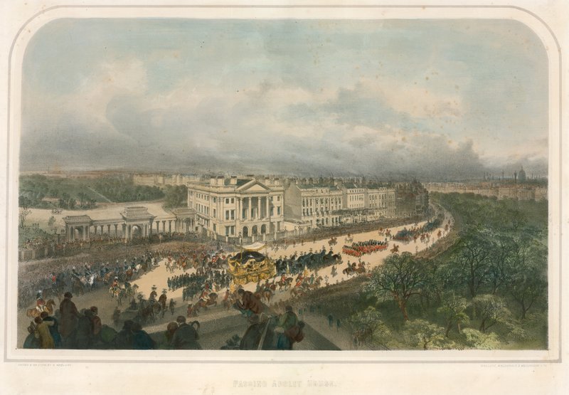 Apsley House, Hyde Park Corner, Piccadilly, Londra'dan geçen geçit töreni by Andrew Maclure