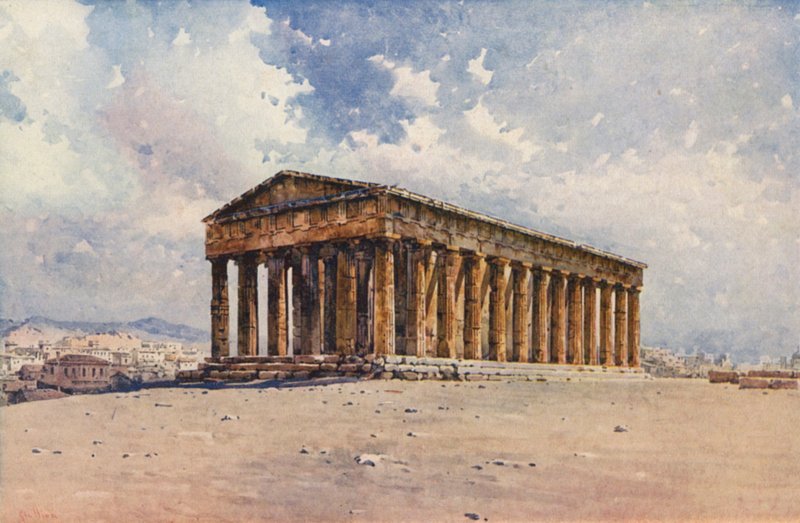 Hephaestus Tapınağı, Atina (renkli taş) by Angelos Giallinos