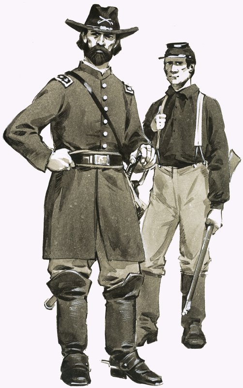 Bir ABD Süvari subayı ve askeri by Angus McBride