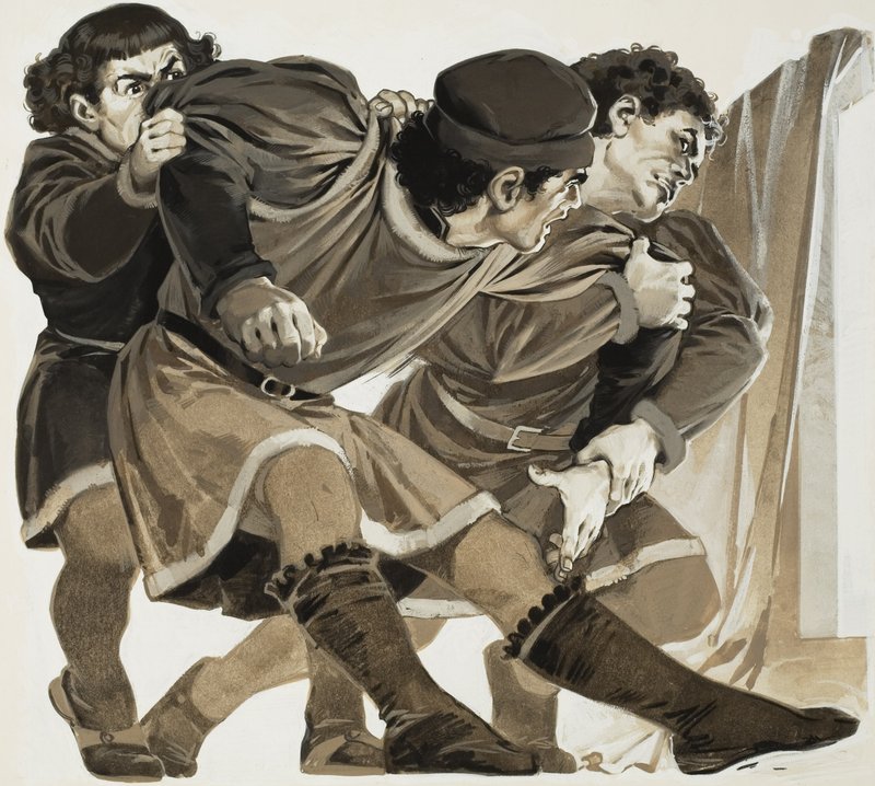 Baldaccio (1400-41) (kağıt üzerine guaj) by Angus McBride