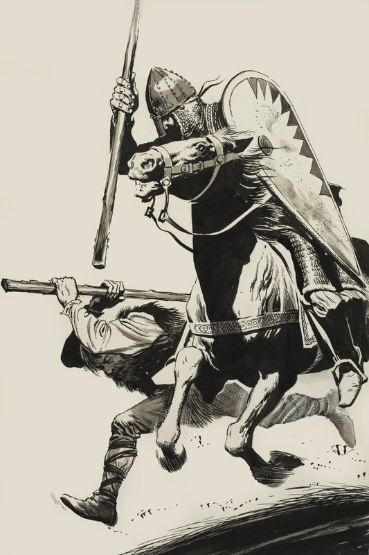 Bir Norman tarafından kovalandı by Angus McBride