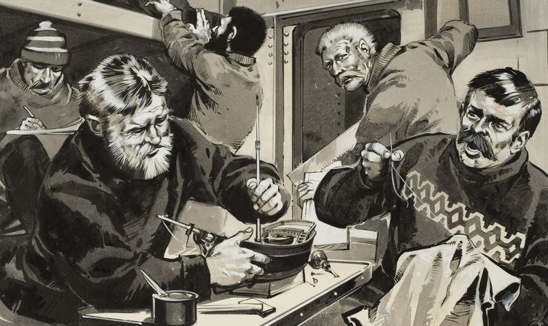 Keeping Yourself Busy (kağıt üzerine guaj) by Angus McBride