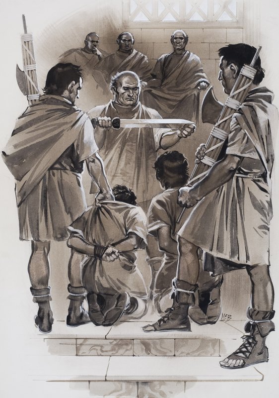 Lucius Junius Brutus (kağıt üzerine guaj) by Angus McBride