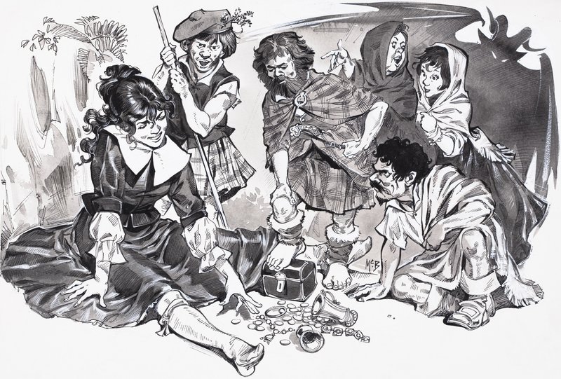 Güzel Isobel Gowdie (kağıt üzerine guaj) by Angus McBride
