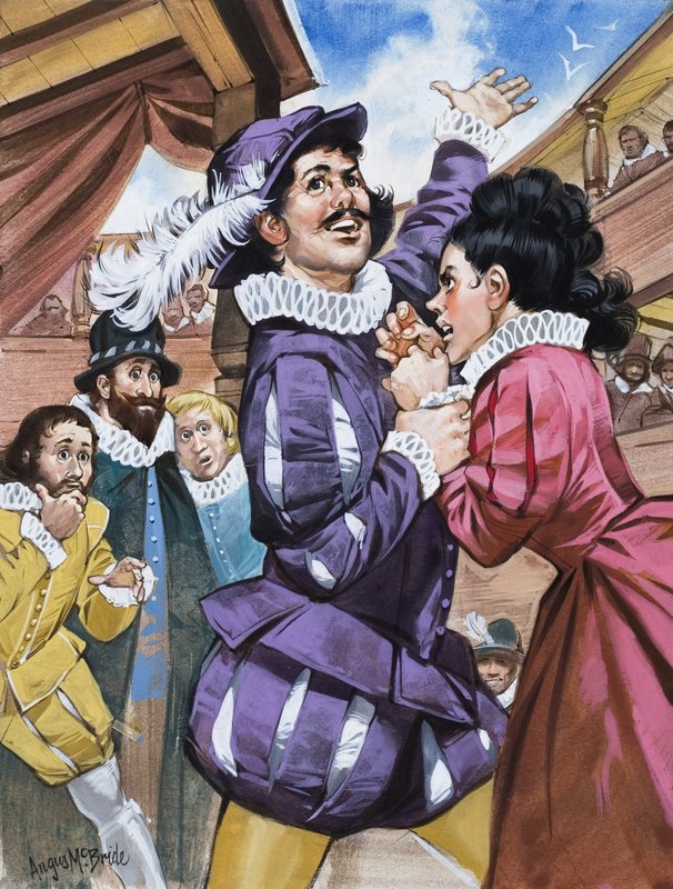 The Taming of the Shrews, William Shakespeare (kağıt üzerine guaj) by Angus McBride