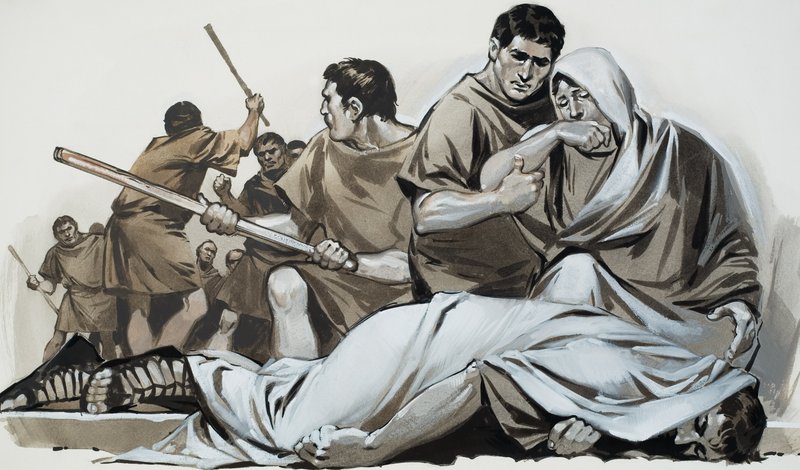 Tiberius Gracchus (kağıt üzerine guaj) by Angus McBride