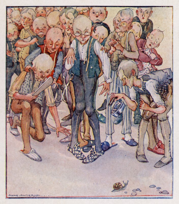 Tekerleme: Yirmi Dört Terzi Bir Salyangoz Öldürmeye Gitti (renkli taş) by Anne (after) Anderson