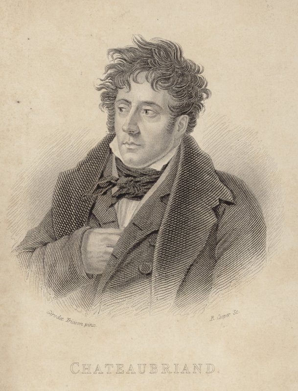 Vikont de Chateaubriand'ın portresi by Anne Louis Girodet de Roucy Trioson