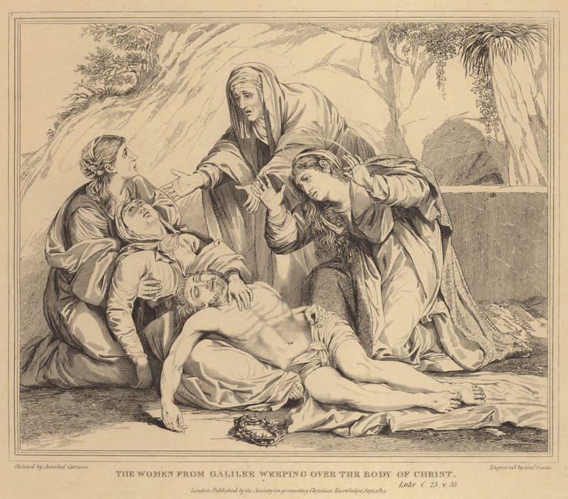 Celileli Kadınlar İsa'nın Bedeni İçin Ağlıyor, Luka by Annibale Carracci