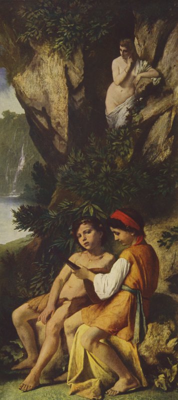 Müzik Yapan Çocuklar (yağlı boya) by Anselm Feuerbach