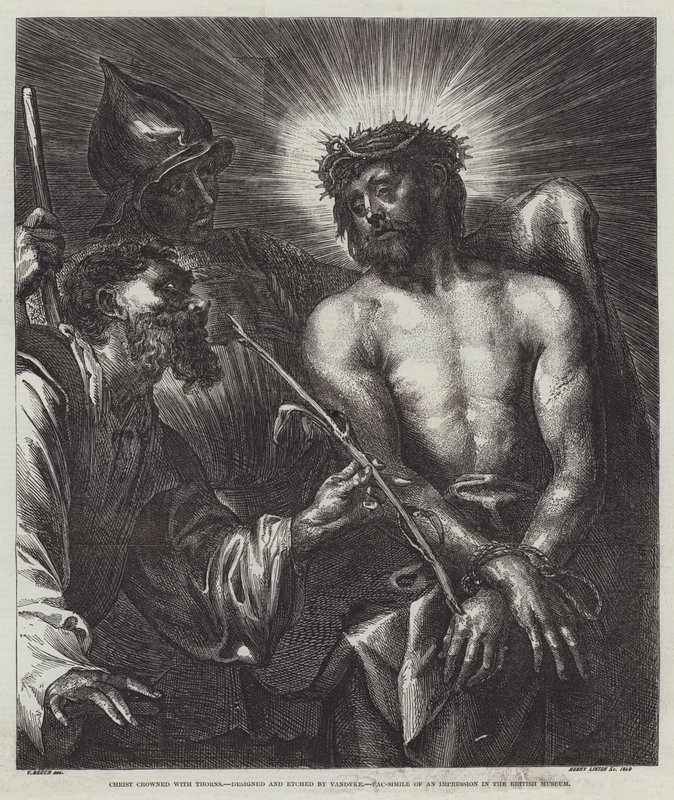 Dikenlerle taçlandırılmış İsa by Anthony van Dyck