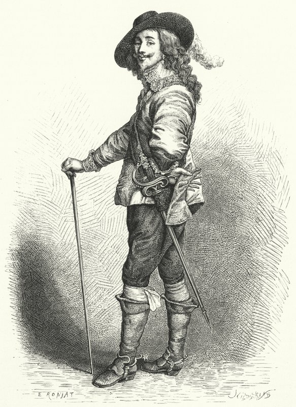 Charles I, İngiltere, İskoçya ve İrlanda Kralı (gravür) by Anthony van (after) Dyck