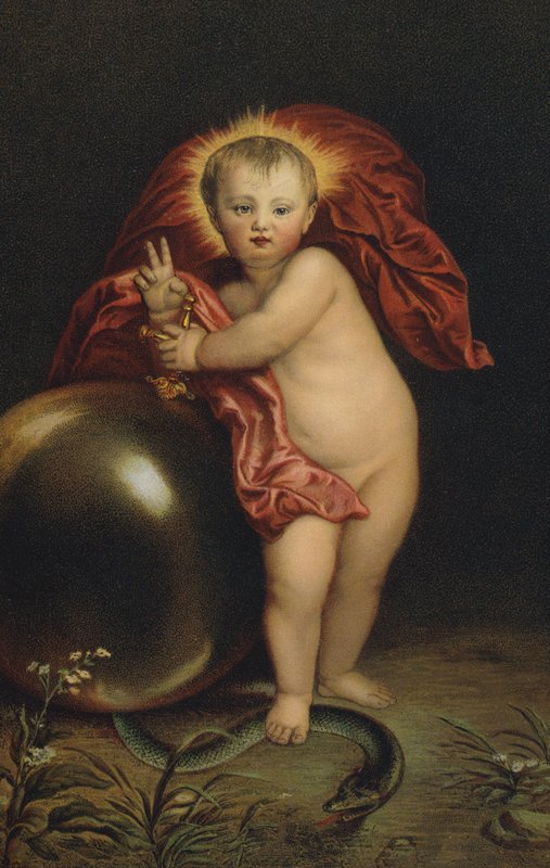 İsa Yılanı Eziyor by Anthony van Dyck