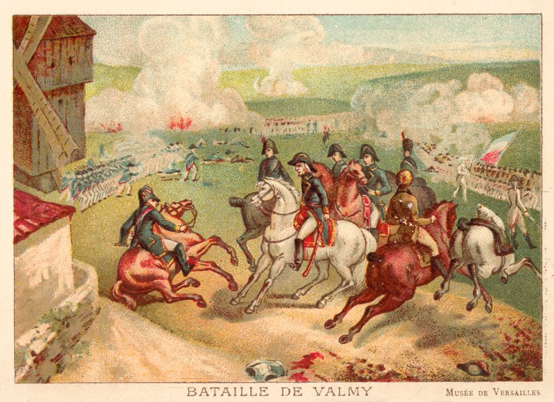 Valmy Savaşı, Fransa, 1792 (chromolitho) by Antoine Charles Horace Vernet