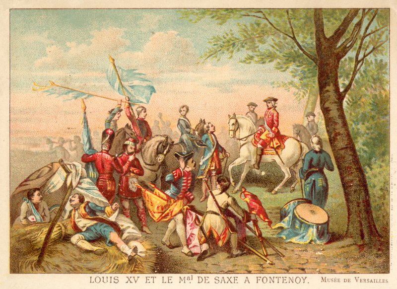 Fransa Kralı XV. Louis ve Mareşal de Saxe, Fontenoy Savaşı