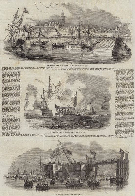 Majestelerinin Fransa Ziyareti by Antoine Leon Morel Fatio