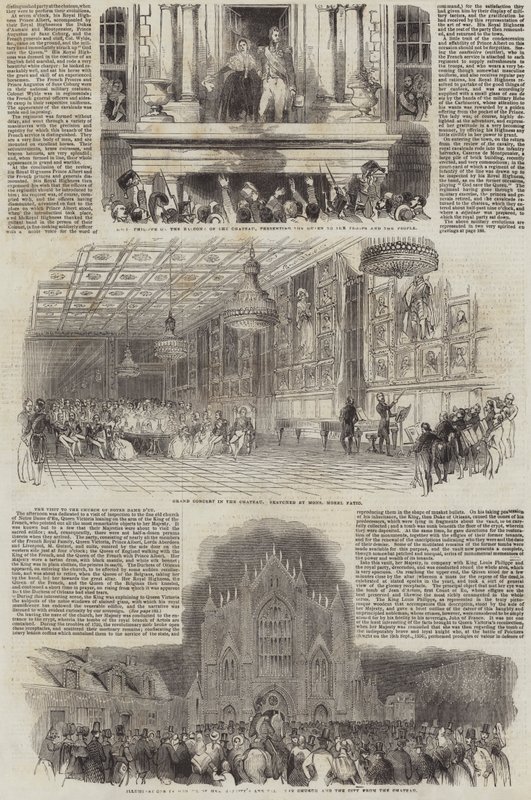 Majestelerinin Fransa Ziyareti by Antoine Leon Morel Fatio