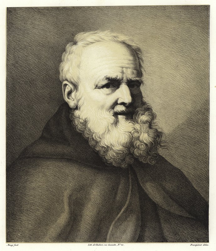 Sakallı bir adamın portresi by Anton Raphael Mengs