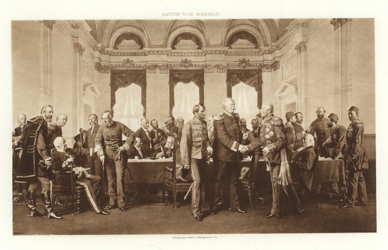 1878 Berlin Kongresi (fotogravür) by Anton Alexander von Werner