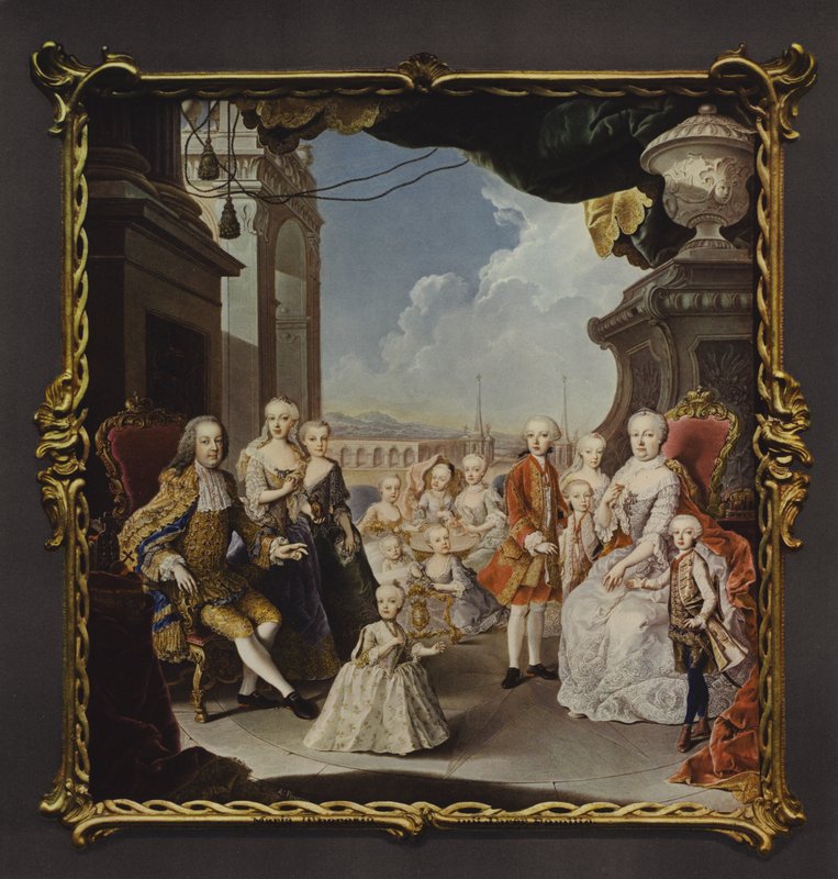 İmparatoriçe Maria Theresa ve ailesi, Schonbrunn Sarayı