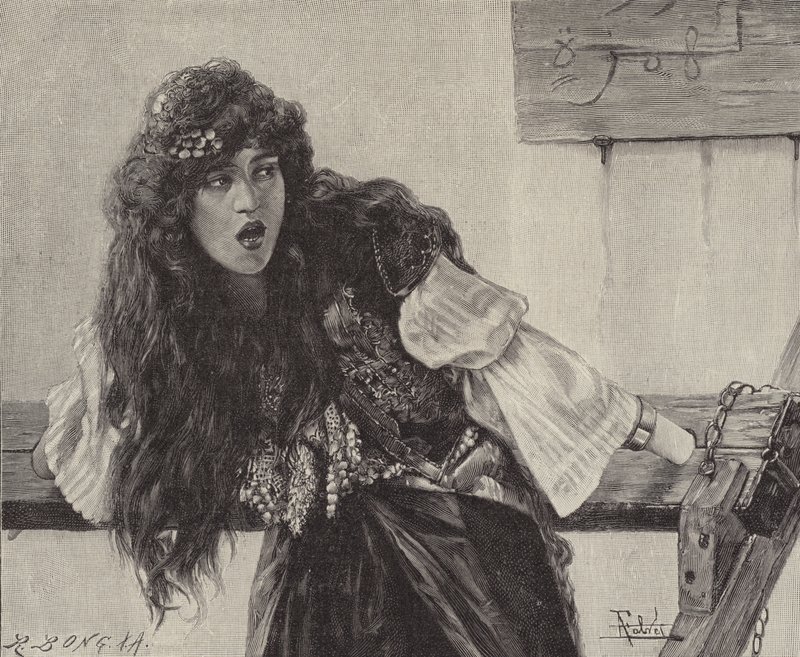 İftiracı (gravür) by Antonio Maria Fabres y Costa