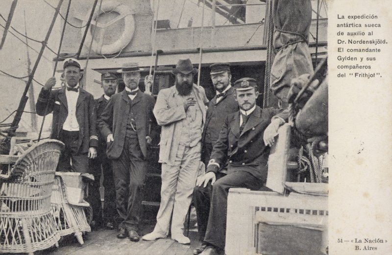 Otto Nordenskjolds Antarktika seferinin batık üyelerini kurtarmak için İsveç misyonu, c1904 by Argentinian Photographer