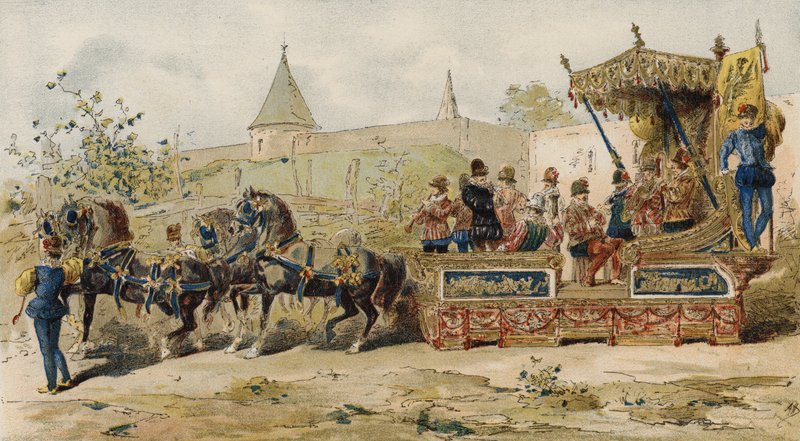 Tüccarlar yüzen müzisyenler, İspanyol Hollandası, 16. by Armand Jean Heins