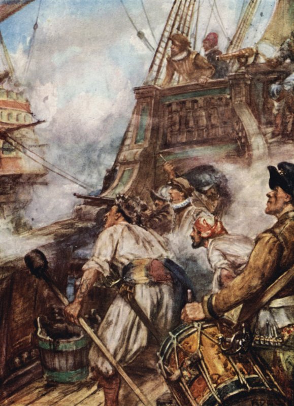 We made the upper worke of their shippe flie about their eares  by Arthur David McCormick