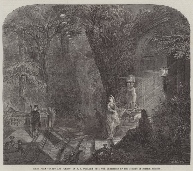 ರೋಮಿಯೋ ಮತ್ತು ಜೂಲಿಯೆಟ್ ಟರ್ಕಿಯ ದೃಶ್ಯ by Arthur Joseph Woolmer