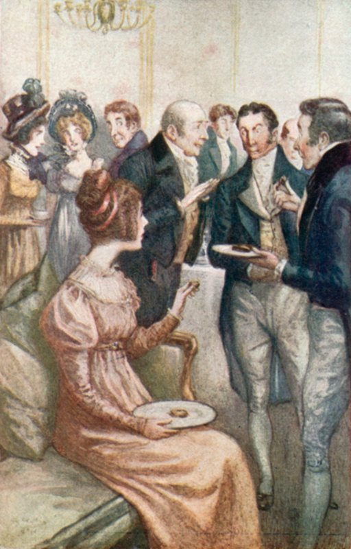 Illustration for Emma by Jane Austen  by Arthur Wallis Mills