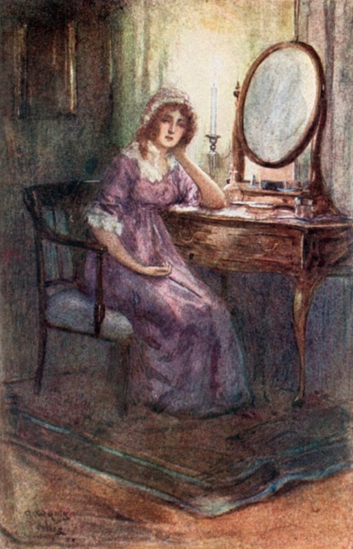 Jane Austen tarafından Emma için illüstrasyon by Arthur Wallis Mills