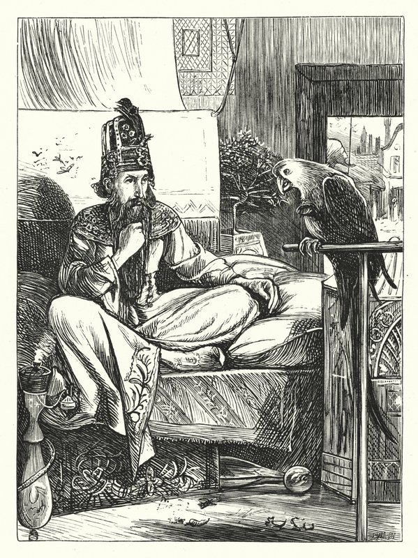 Vezirin Papağanı (gravür) by Arthur Boyd (after) Houghton