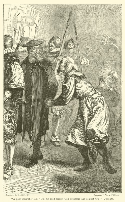 Fakir bir kunduracı dedi ki, Ey güzel efendim, Allah seni kuvvetlendir, teselli et. by Arthur Boyd Houghton