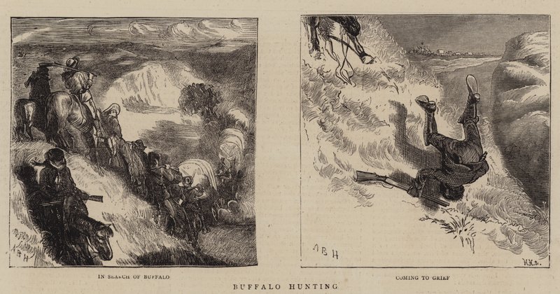 Bufalo Avı by Arthur Boyd Houghton