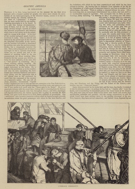 Grafik Amerika, Orta Okyanusta by Arthur Boyd Houghton