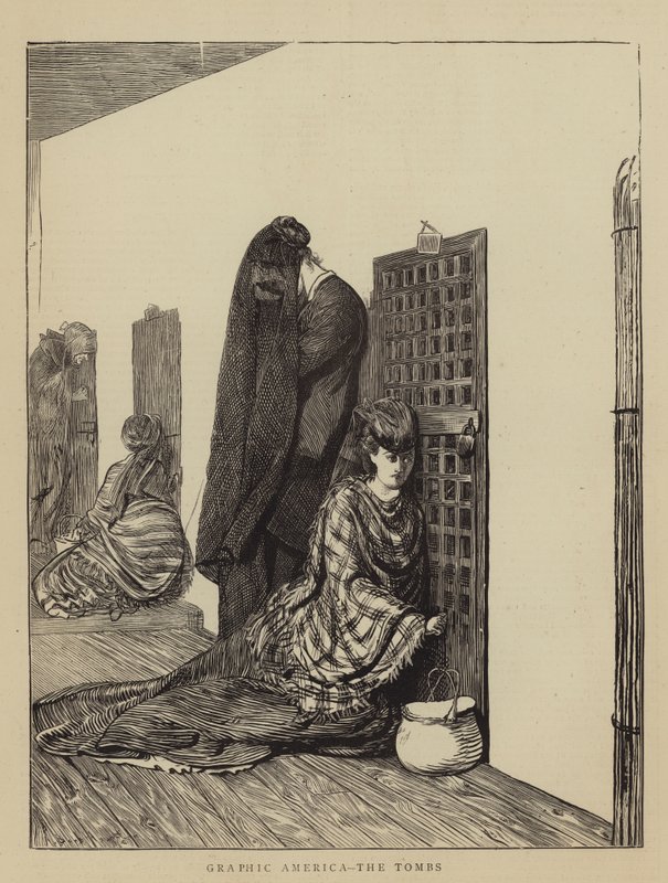 Grafik Amerika, Mezarlar by Arthur Boyd Houghton