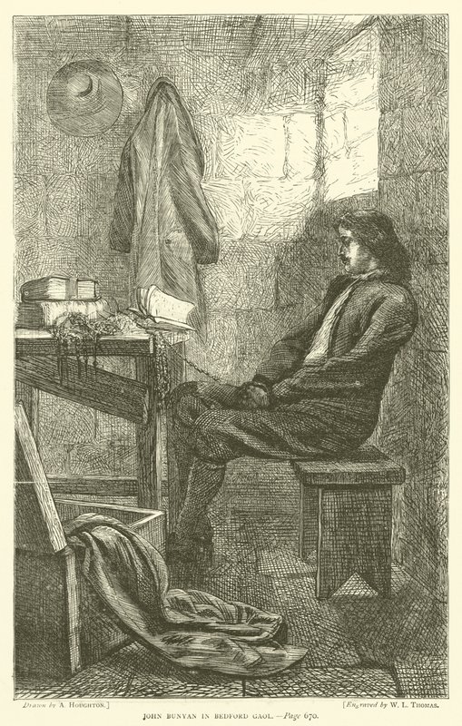 John Bunyan, Bedford Hapishanesinde by Arthur Boyd Houghton