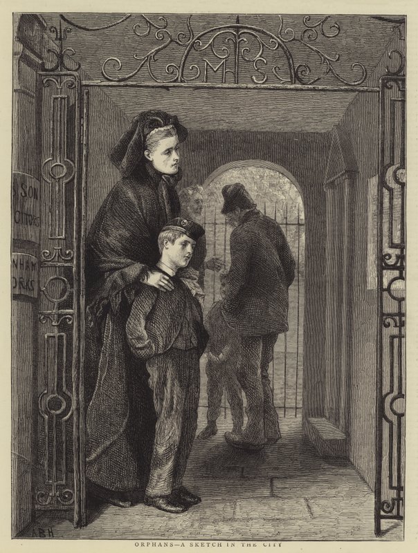 Yetimler, Şehirde Bir Eskiz by Arthur Boyd Houghton