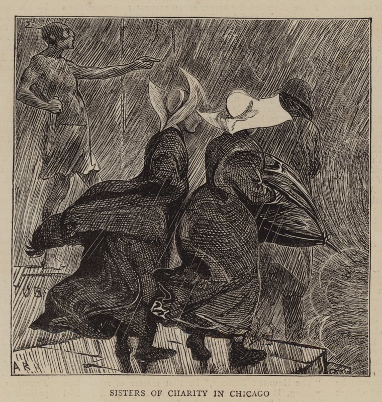 Chicago'da Hayırsever Sisters by Arthur Boyd Houghton
