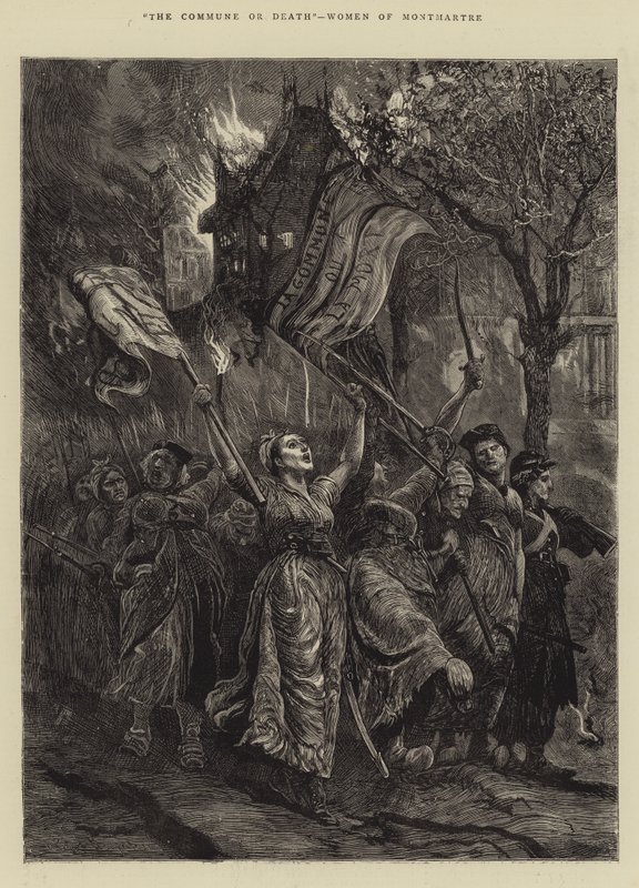 Komün ya da Ölüm, Montmartre Kadınları by Arthur Boyd Houghton
