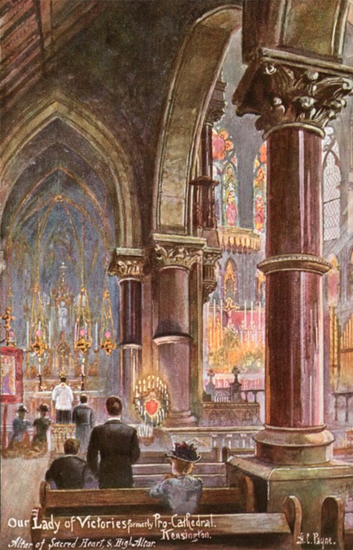 Our Lady of Victories, Kensington, Londra (renkli taş) by Arthur Charles (after) Payne