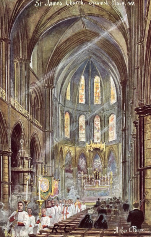 St James Kilisesi, İspanyol Yeri by Arthur Charles Payne