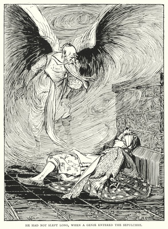 Uzun süre uyumamıştı, bir cin mezara girdiğinde by Arthur David McCormick