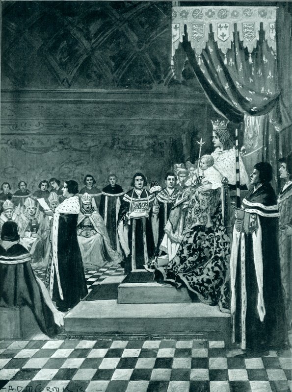 Henry VI annesiyle birlikte parlamentoyu açıyor by Arthur David McCormick