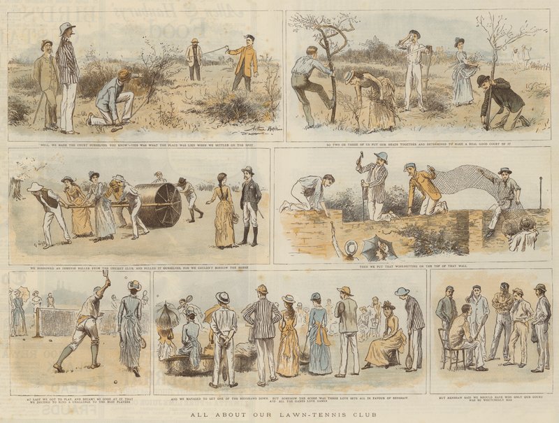 Çim Tenis Kulübü (chromolitho) hakkında her şey by Arthur Hopkins