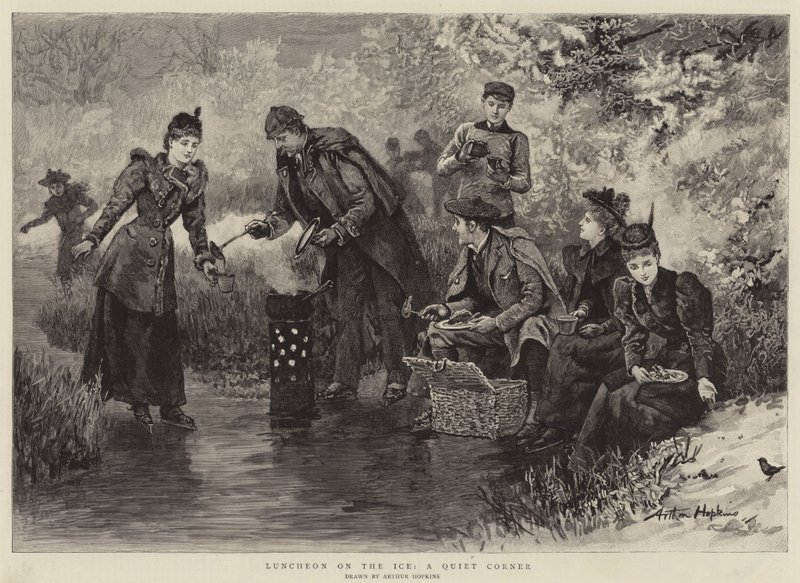 Buzda Öğle Yemeği, Sessiz Bir Köşe by Arthur Hopkins