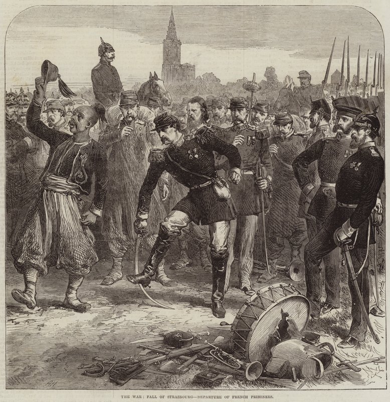 Savaş, Strasbourg'un Düşüşü, Fransız Tutsaklarının Ayrılışı by Arthur Hopkins