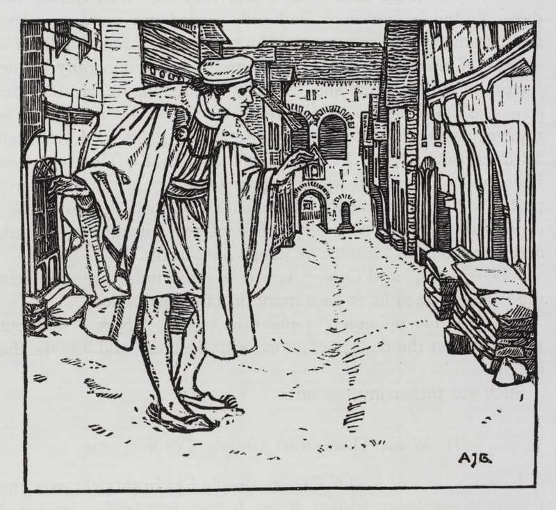 Hans Christian Andersen: Fortune Goloshes (lito) by Arthur Joseph Gaskin