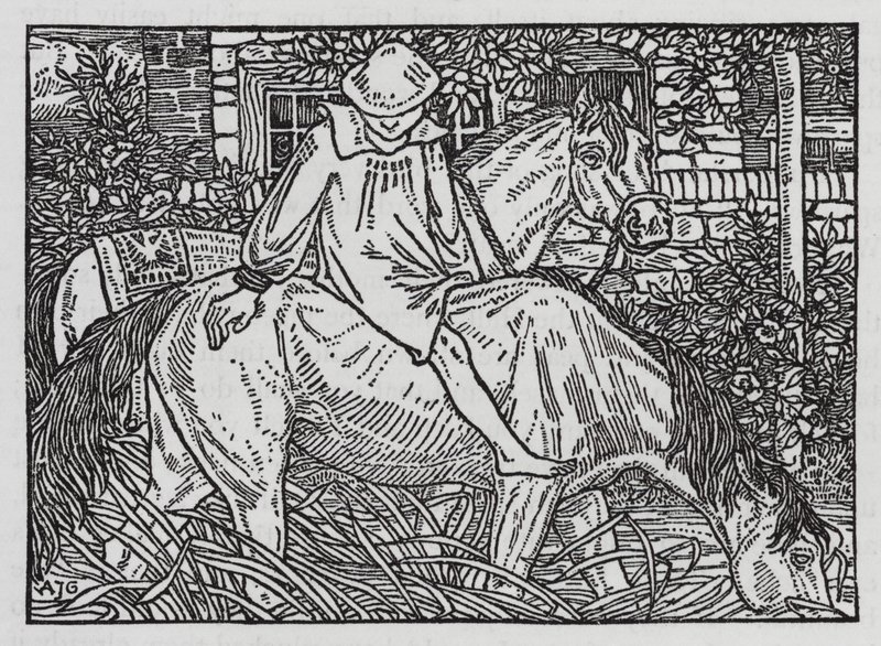 Hans Christian Andersen: Komşu Aileler (lito) by Arthur Joseph Gaskin
