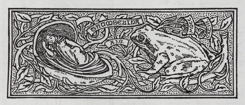 Hans Christian Andersen: Thumbelina (lito) by Arthur Joseph Gaskin